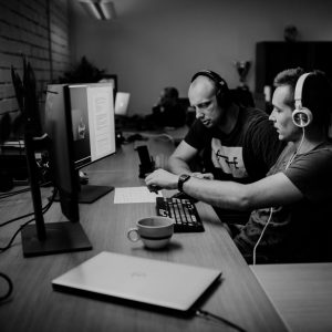 Raimonds Rudzāts ar Mārci Birsti